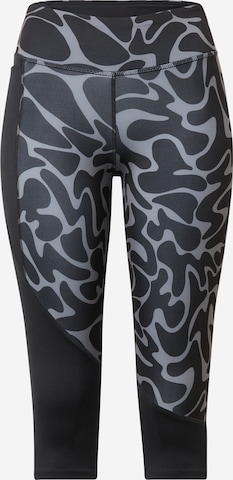 Reebok - Skinny Pantalón deportivo 'Capri-Tight' en negro: frente
