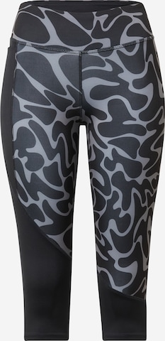 Reebok - Skinny Calças de desporto 'Capri-Tight' em preto: frente