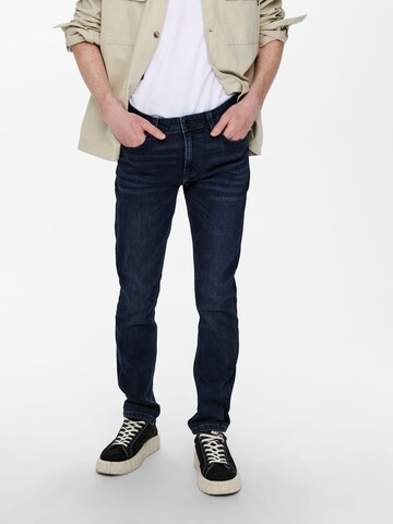 Only & Sons Baggy Jeans 'ONSLoom' in Blue: front