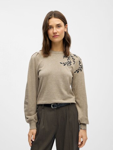 OBJECT Sweater 'OBJThess' in Brown: front
