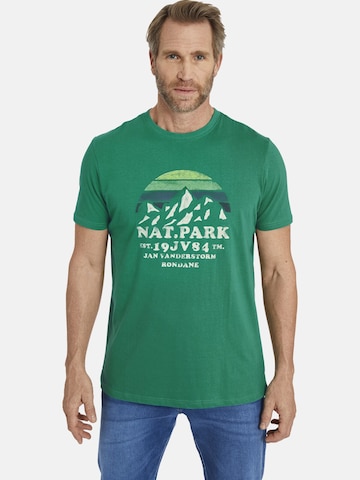 Jan Vanderstorm Shirt ' Jenberg ' in Green: front