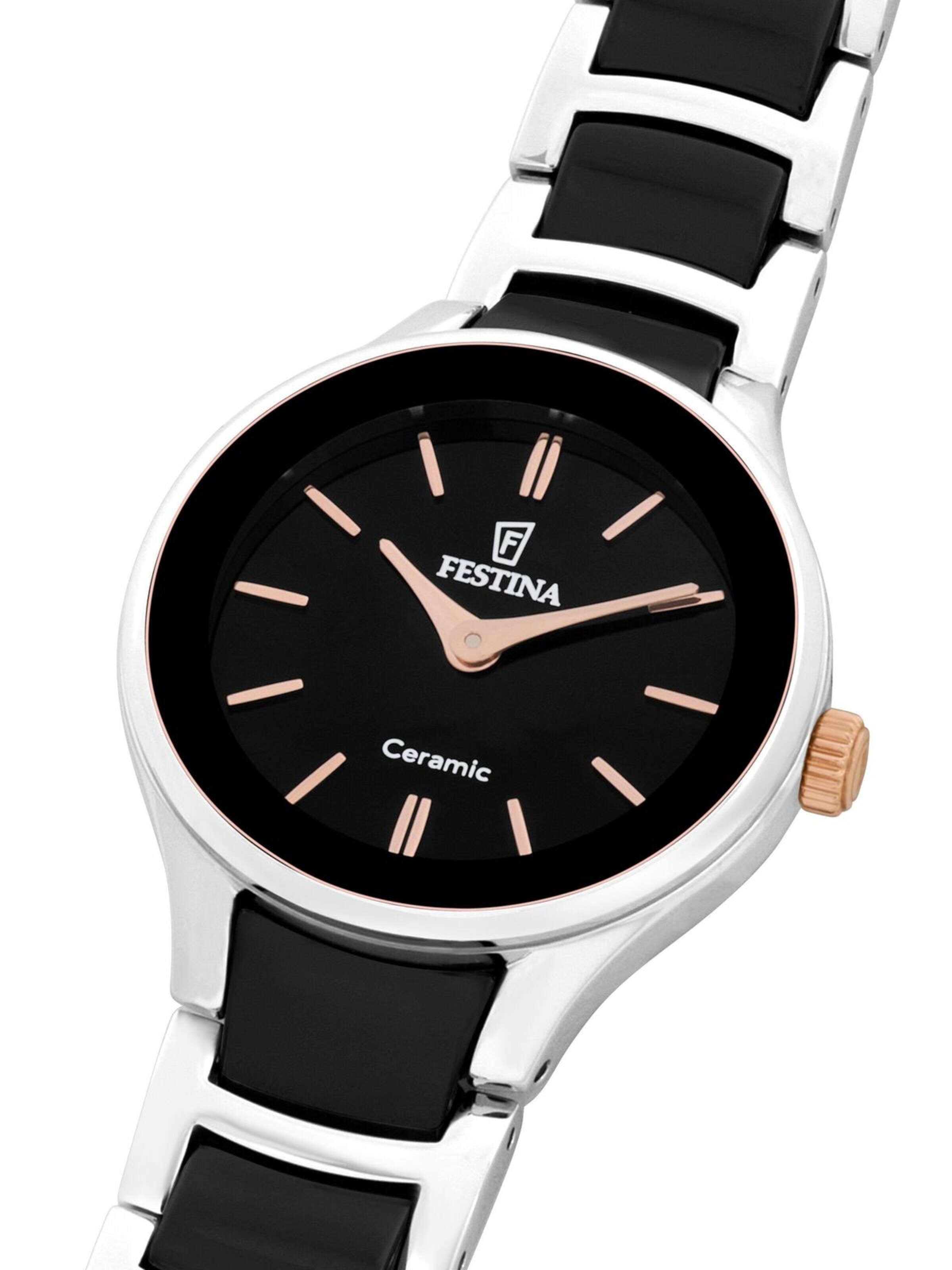 FESTINA Analog Watch 'Watch Ceramic' in Black