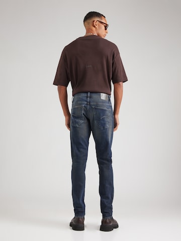 mėlyna G-STAR Prigludęs Džinsai '3301': galas