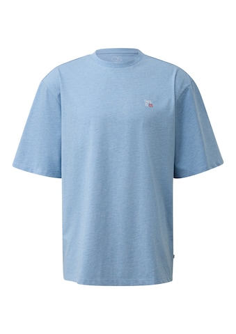 T-Shirt QS en bleu : devant