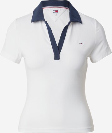 T-shirt Tommy Jeans en blanc : devant