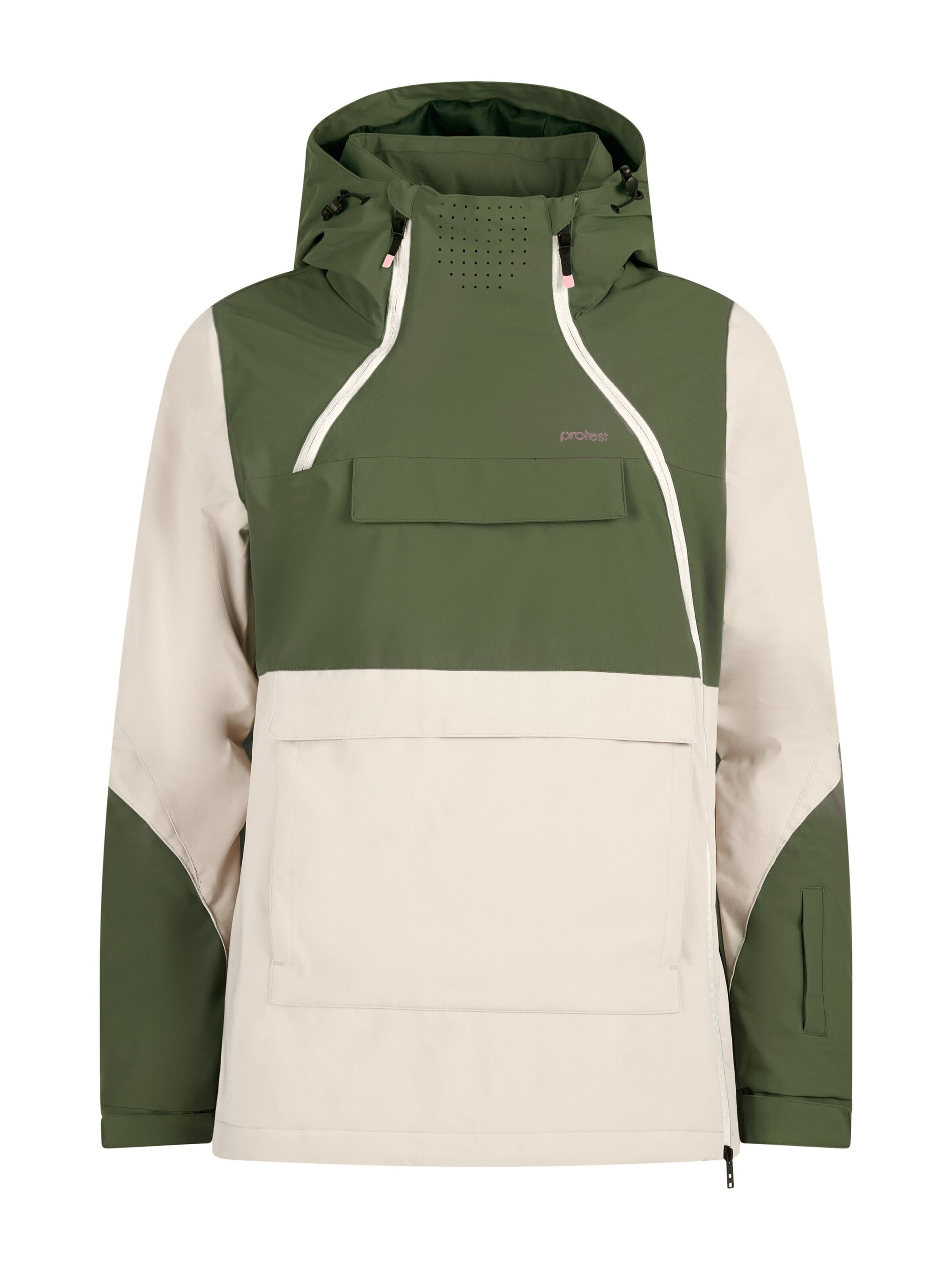 PROTEST Sportjacke 'PRTFall'‌‌‌‌‌ in Grün: Vorderseite