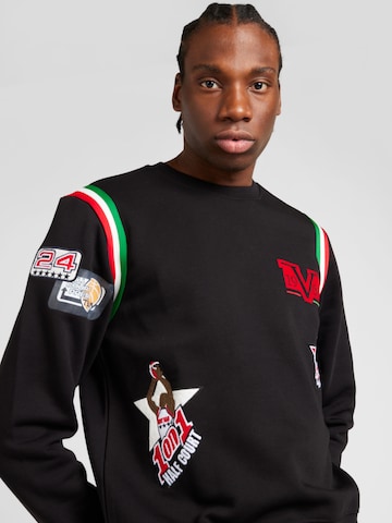 19V69 ITALIA Sweatshirt 'Bruno' in Zwart