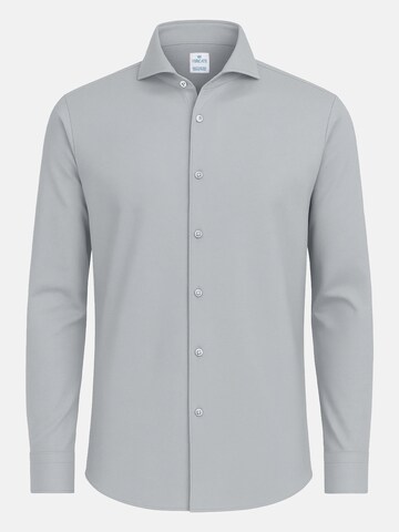 Vercate Slim Fit Businesshemd 'No. 19' in Grau: Vorderseite
