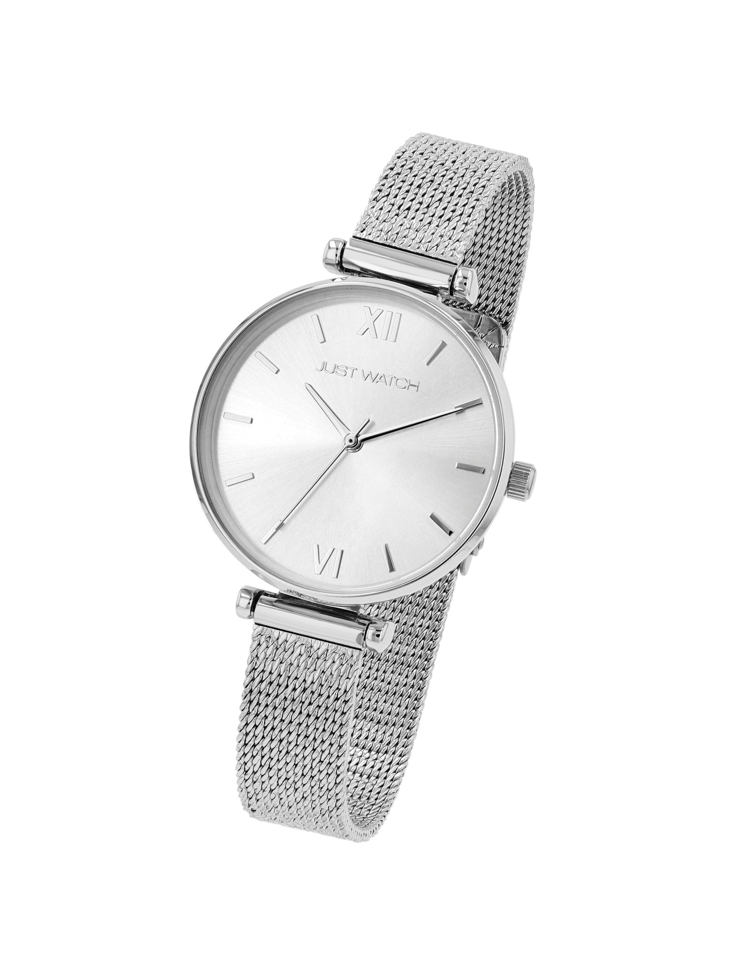 Just Watch Analoguhr‌‌‌‌‌‌‌ in Silber: Vorderseite