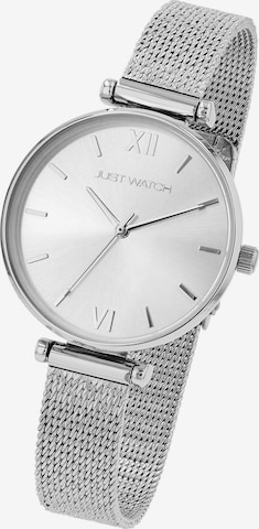 Just Watch Analog Watch in Silver: front