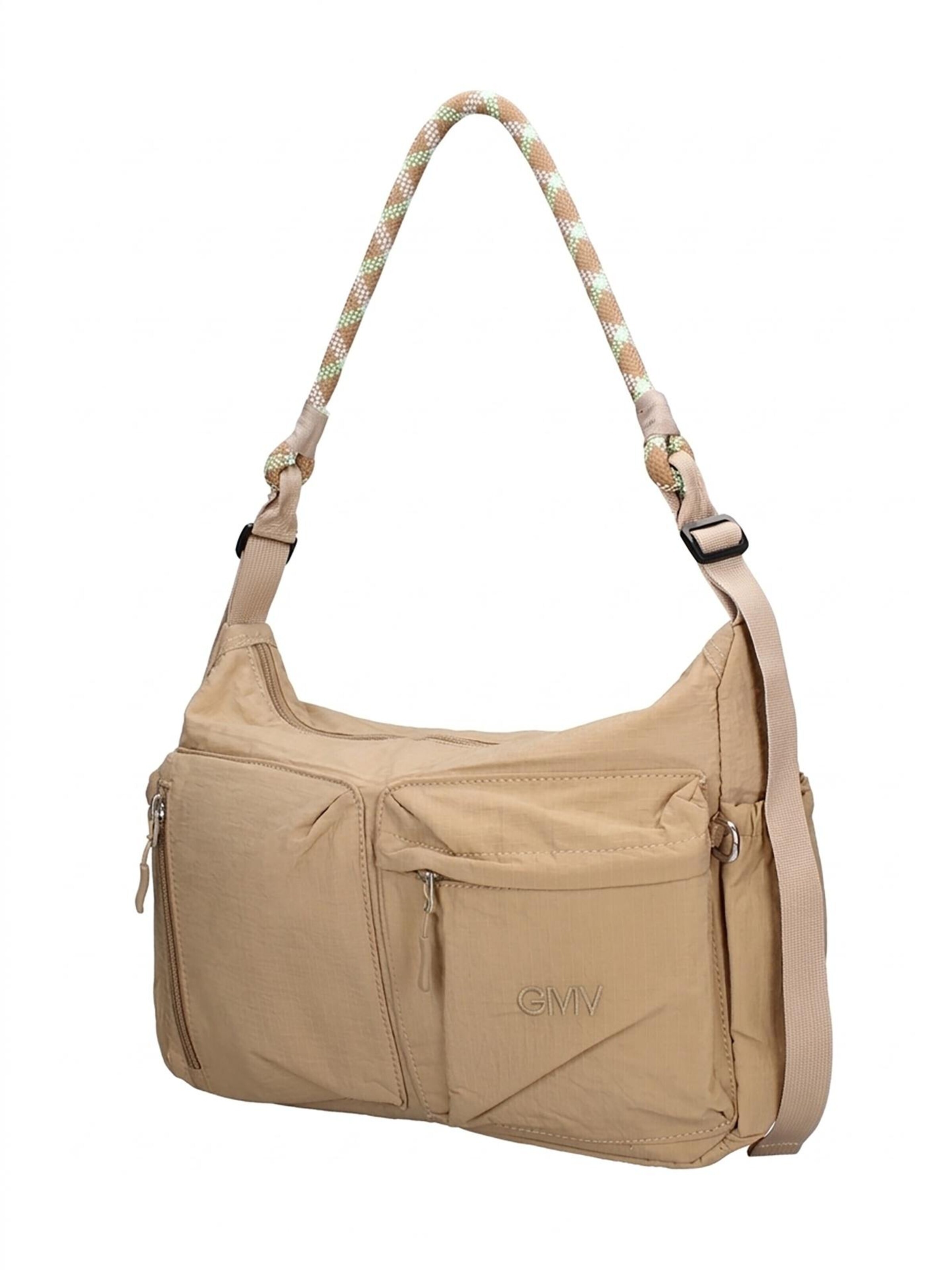 Borsa a spalla di GianMarco Venturi in marrone: frontale
