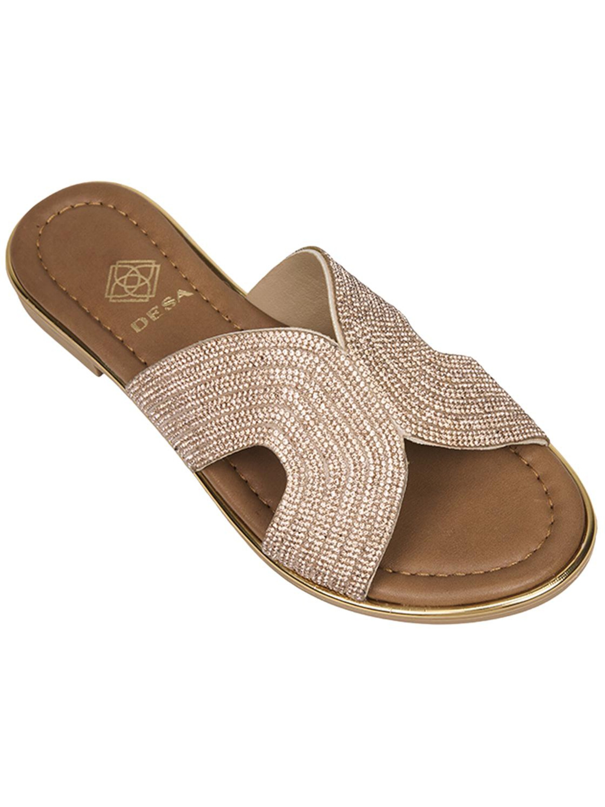 Desa Mule 'DESA Damen-Sandalen mit Steindetails' in Pink