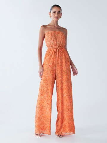 BWLDR Jumpsuit 'Alias' in Orange: front