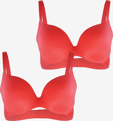 Royal Lounge Intimates T-shirt Bra ' Royal Fit ' in Red: front