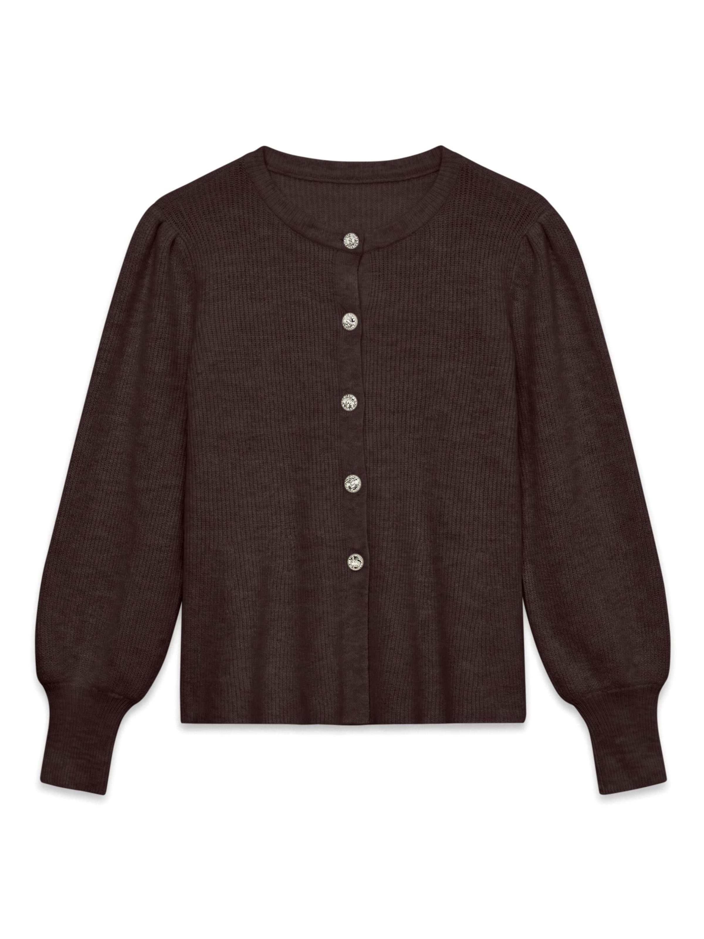 VERO MODA Cardigan 'LEMON' i brun: forside