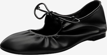 Ballerines à lanières Pull&Bear en noir : devant