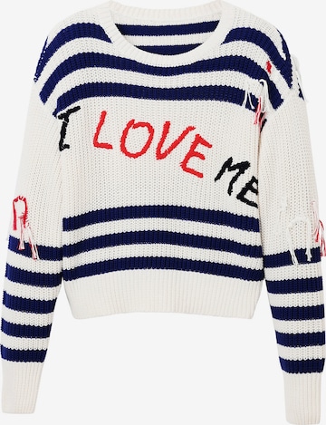 Desigual - Pullover em branco: frente