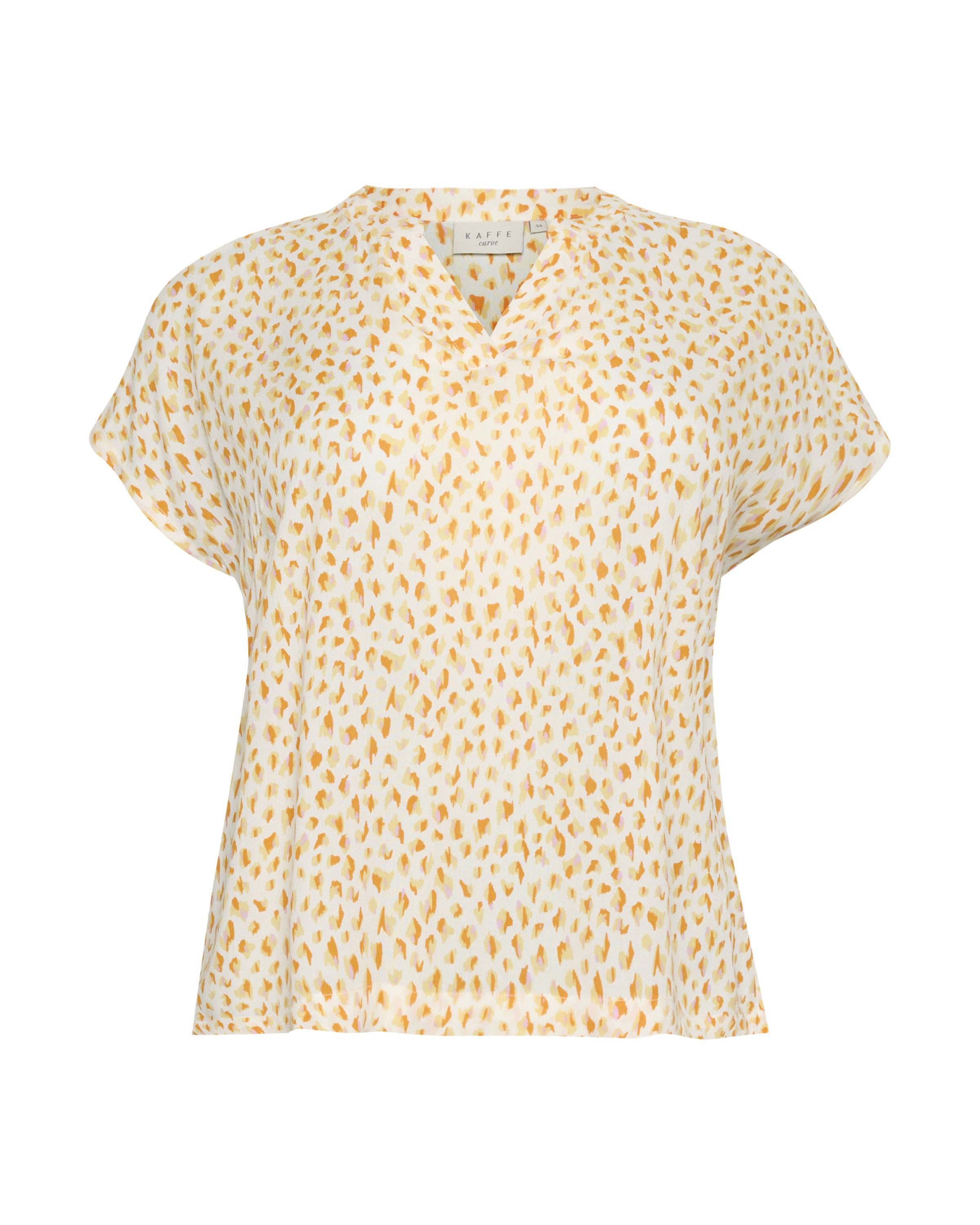 KAFFE CURVE Blouse &#x27;Anny&#x27; in Beige: voorkant