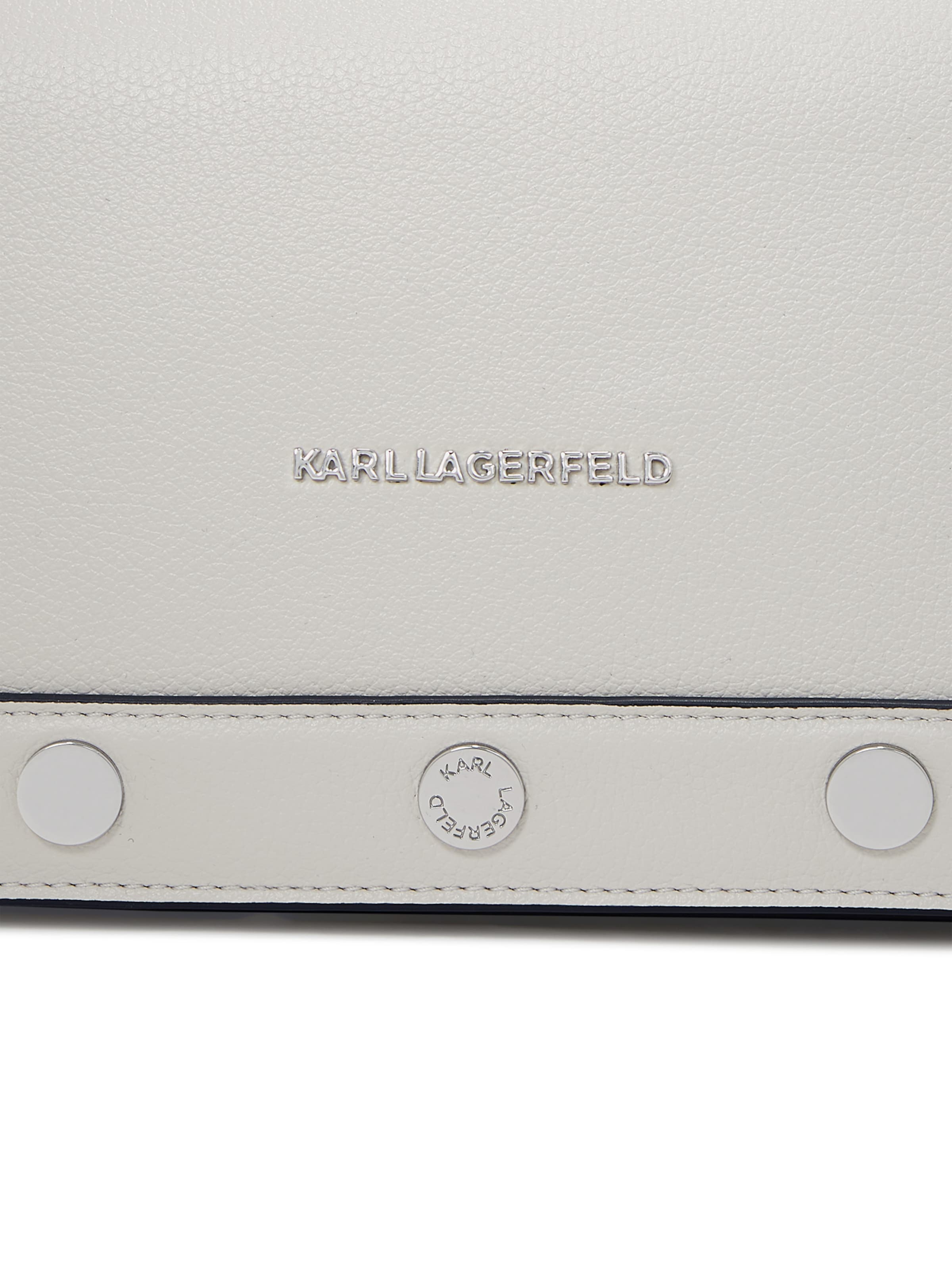 Karl Lagerfeld Чанта с презрамки 'ROCKY MARAIS' в сиво