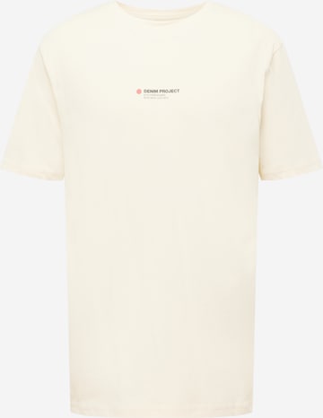 T-Shirt Denim Project en beige : devant