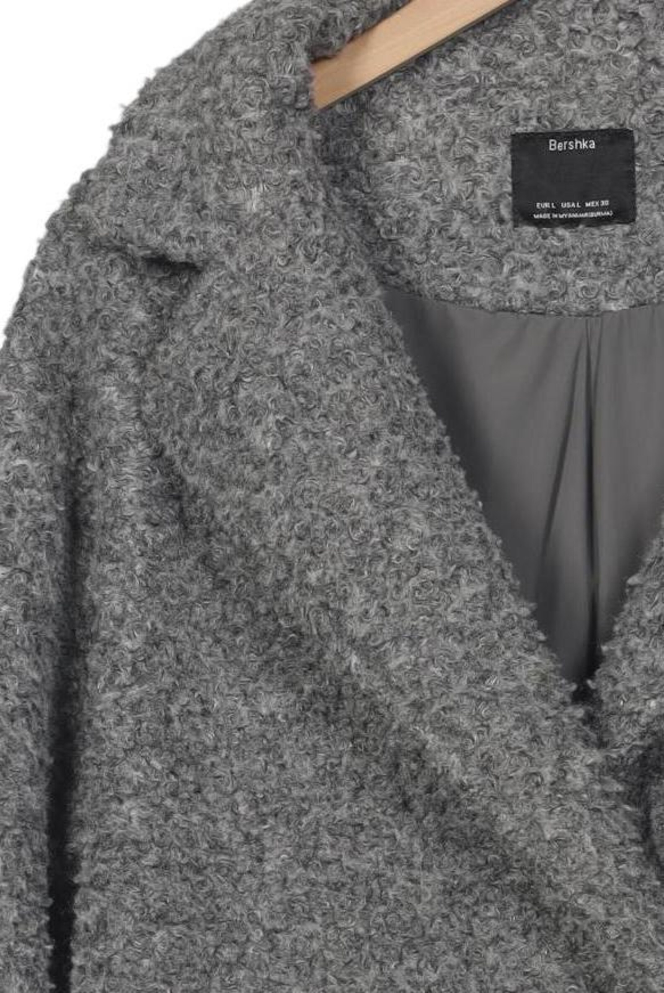 Bershka Jacket & Coat in L in Grey
