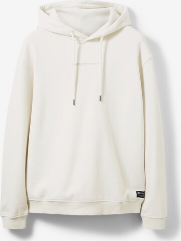 TOM TAILOR DENIM Sweatshirt in White: front