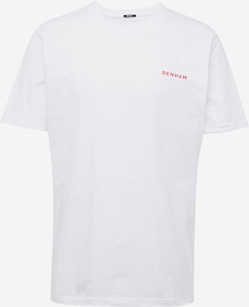 T-Shirt DENHAM en blanc : devant