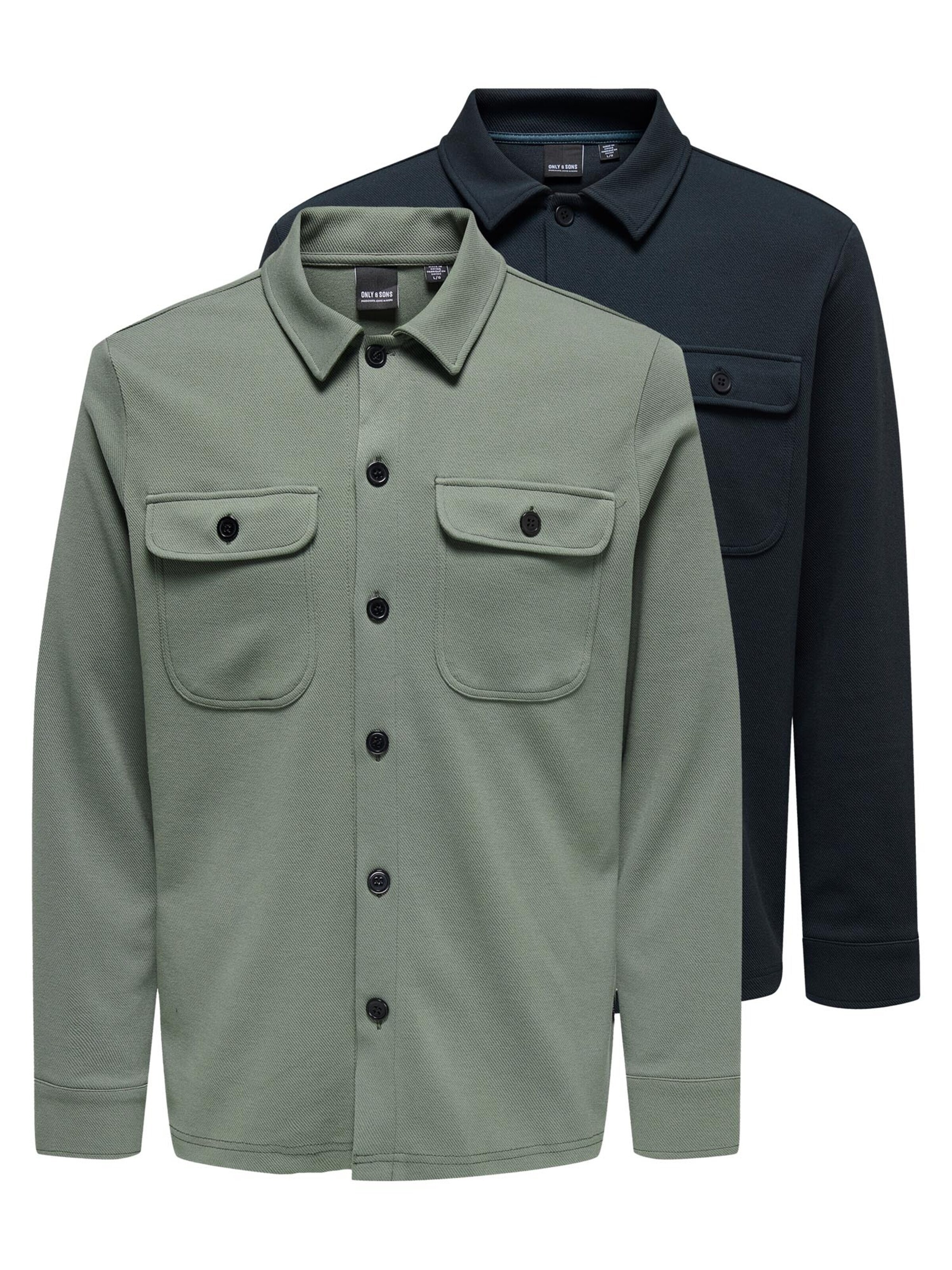 Only & Sons Hemd 'Newkodyl'‌‌‌‌‌‌ in Blau: Vorderseite