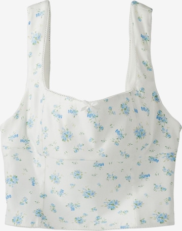 Bershka Top - fehér: elől