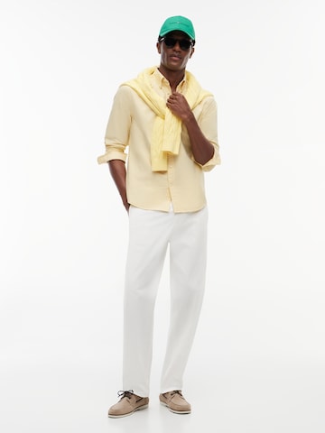 Coupe regular Chemise 'Heritage' TOMMY HILFIGER en jaune