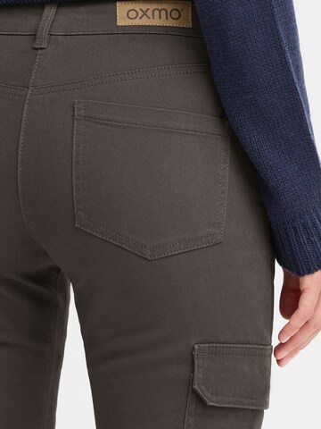 Coupe slim Pantalon cargo 'Paler' Oxmo en gris