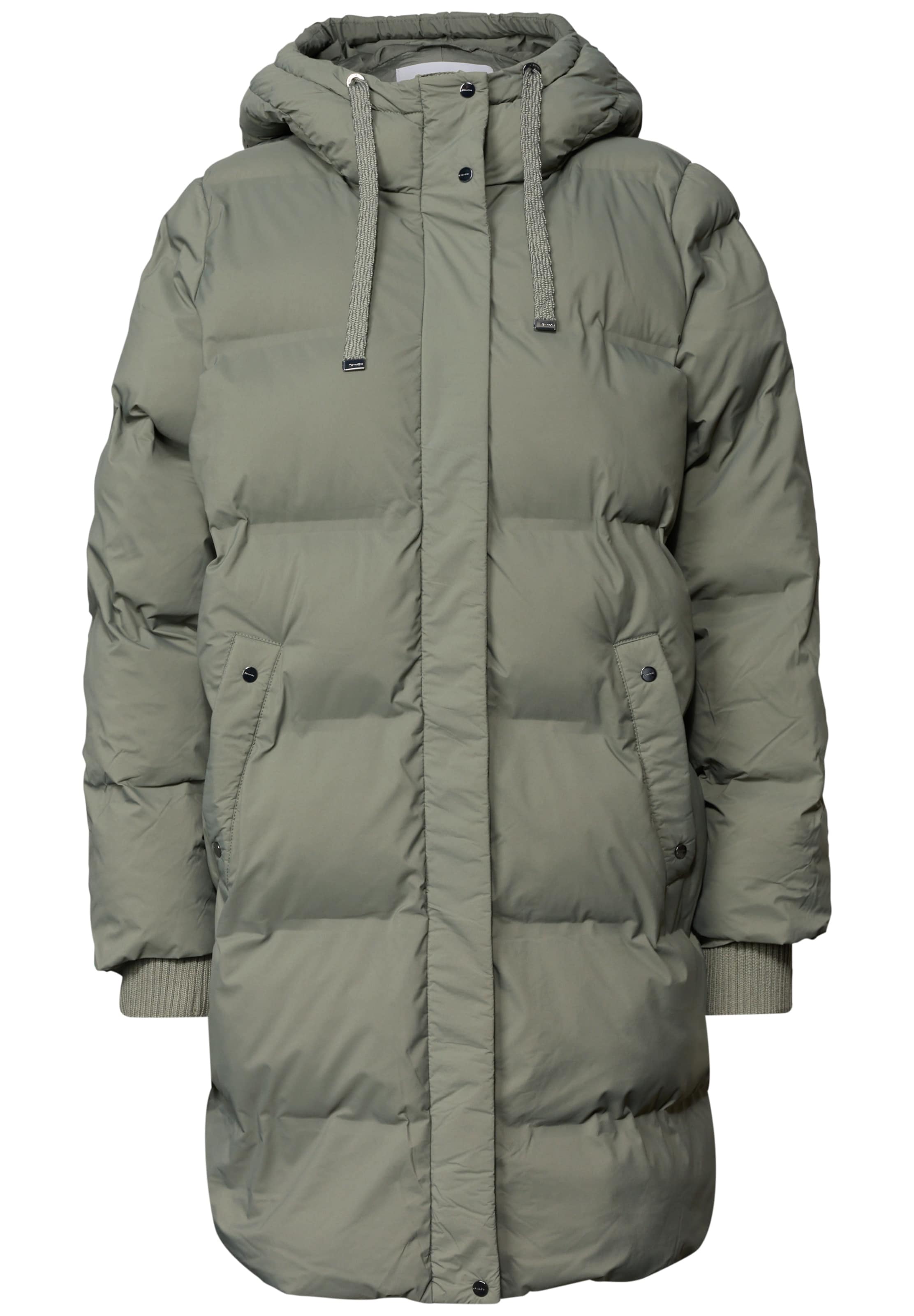 STREET ONE Winter Coat in Green: front