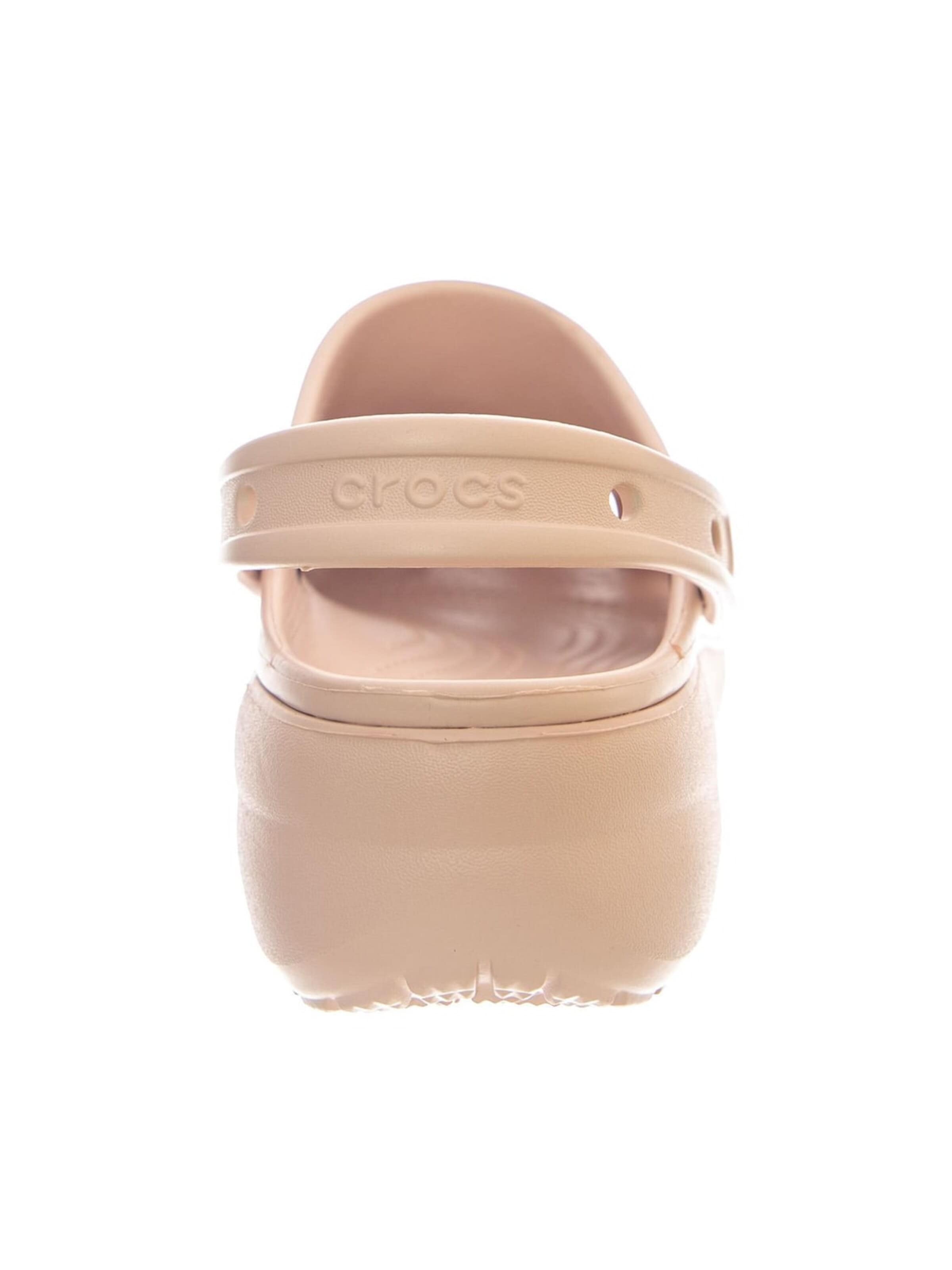 Crocs Clogs 'CLASSIC PLATFORM CLOG PINK' in Beige
