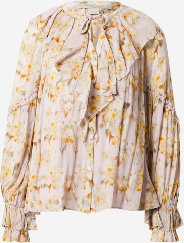 AllSaints Blouse 'AVA MOMO' in Yellow: front