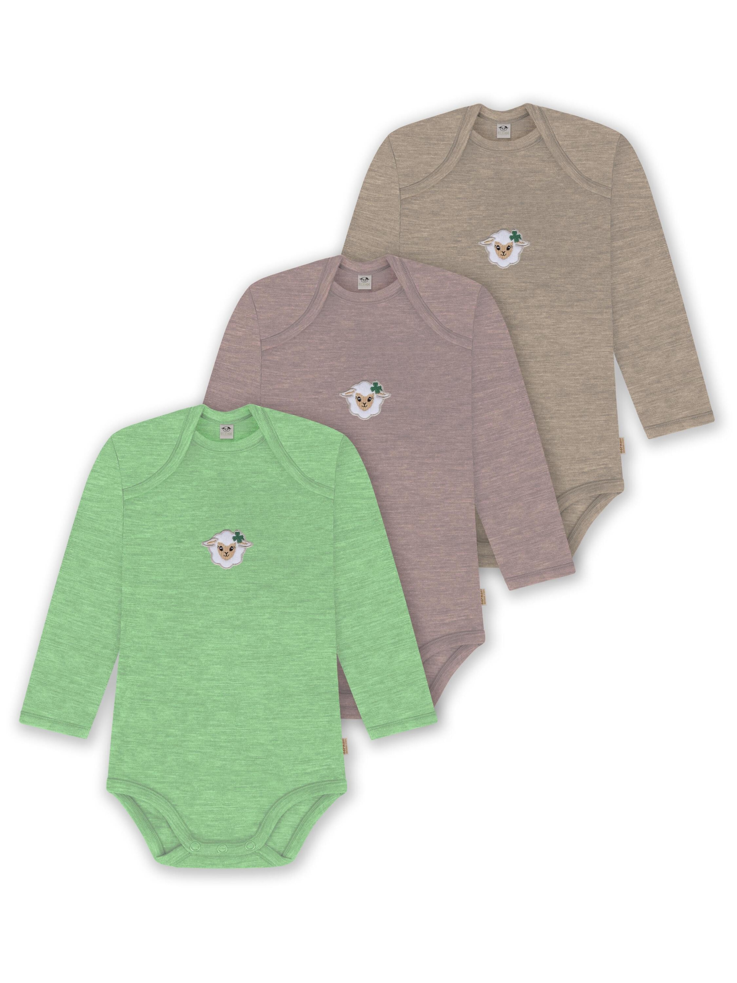 normani Strampler/Body 'Auckland' in Beige: Vorderseite