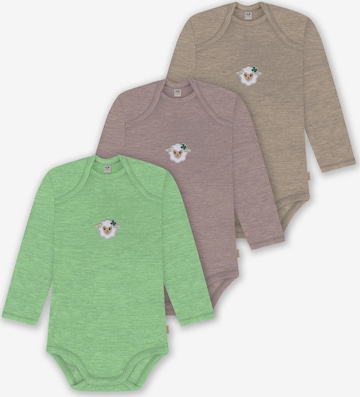 normani Strampler/Body 'Auckland' in Beige: Vorderseite