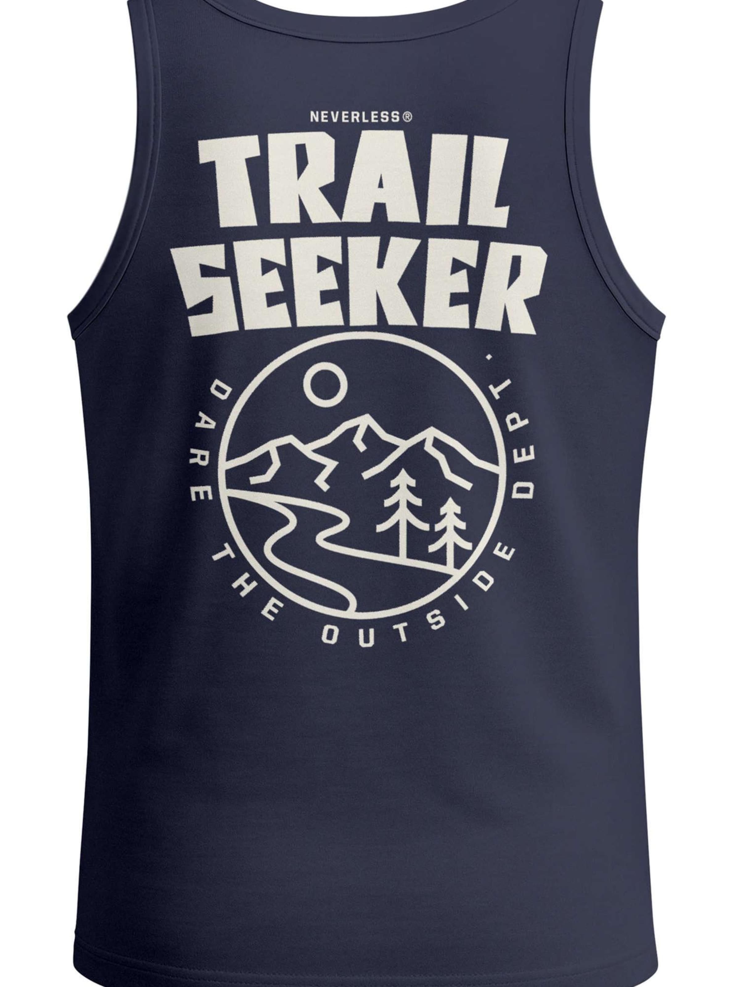 Neverless Shirt 'Trail Seeker'‌ in Blau