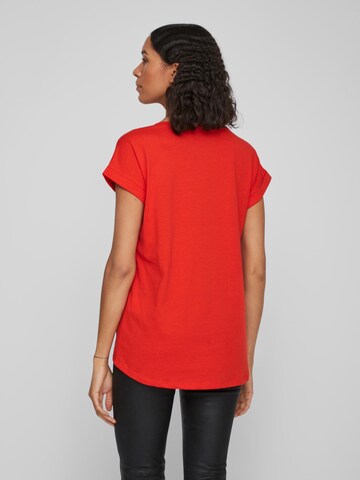 VILA - Camisa 'DREAMERS' em vermelho