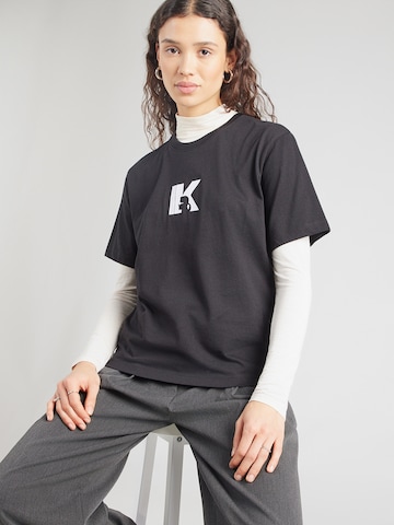 Maglietta di KARL LAGERFELD JEANS in nero: frontale