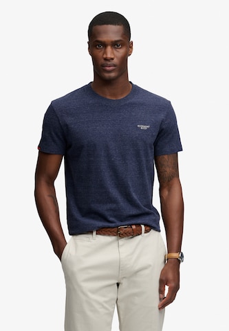 Superdry & Co Shirt 'Essential' in Blue: front