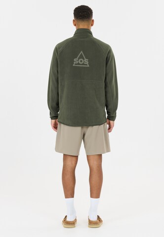 SOS Funktionele fleece-jas 'Munson' in Groen