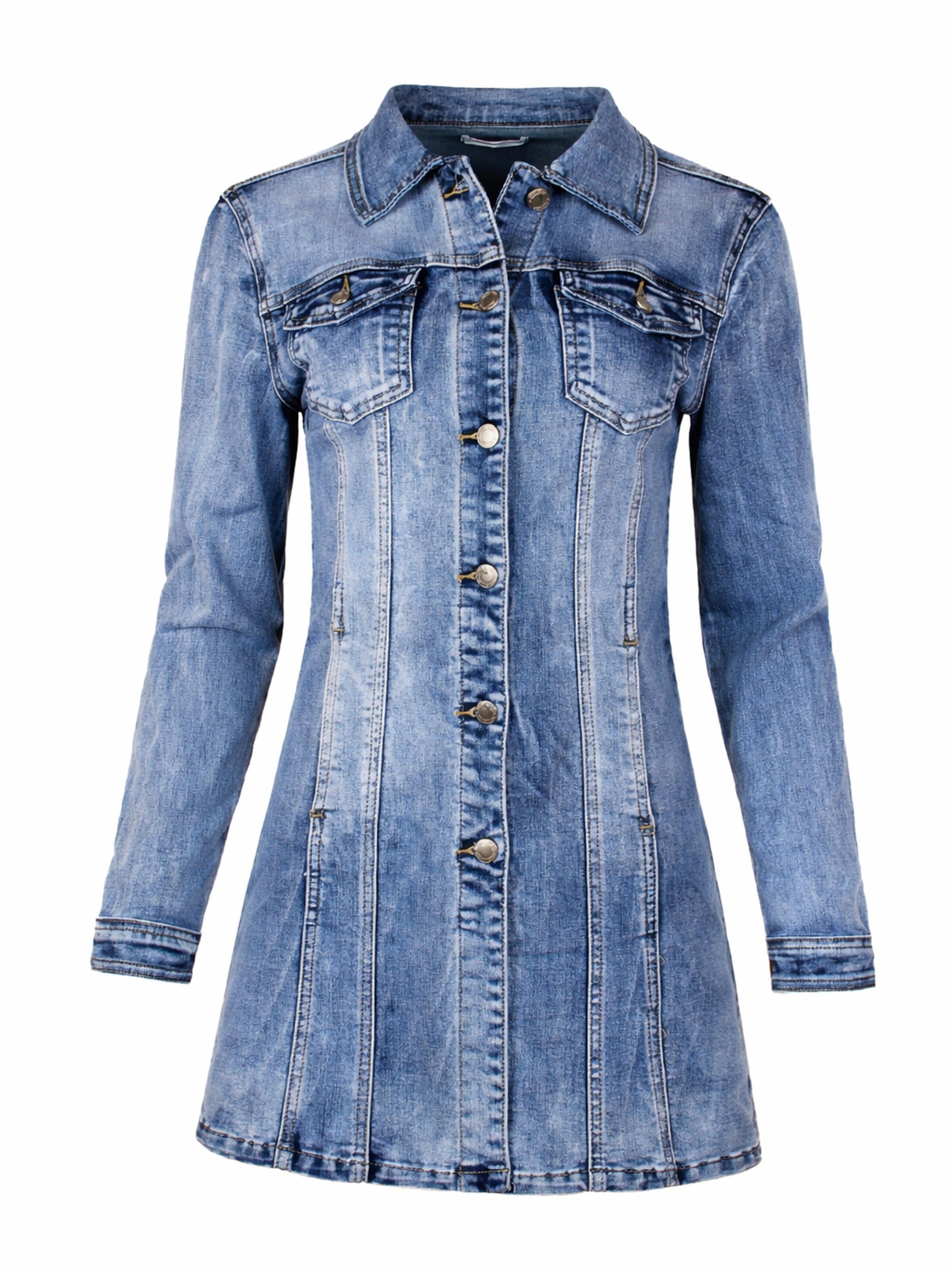 Fraternel Between-Season Jacket in Blue denim, Item view