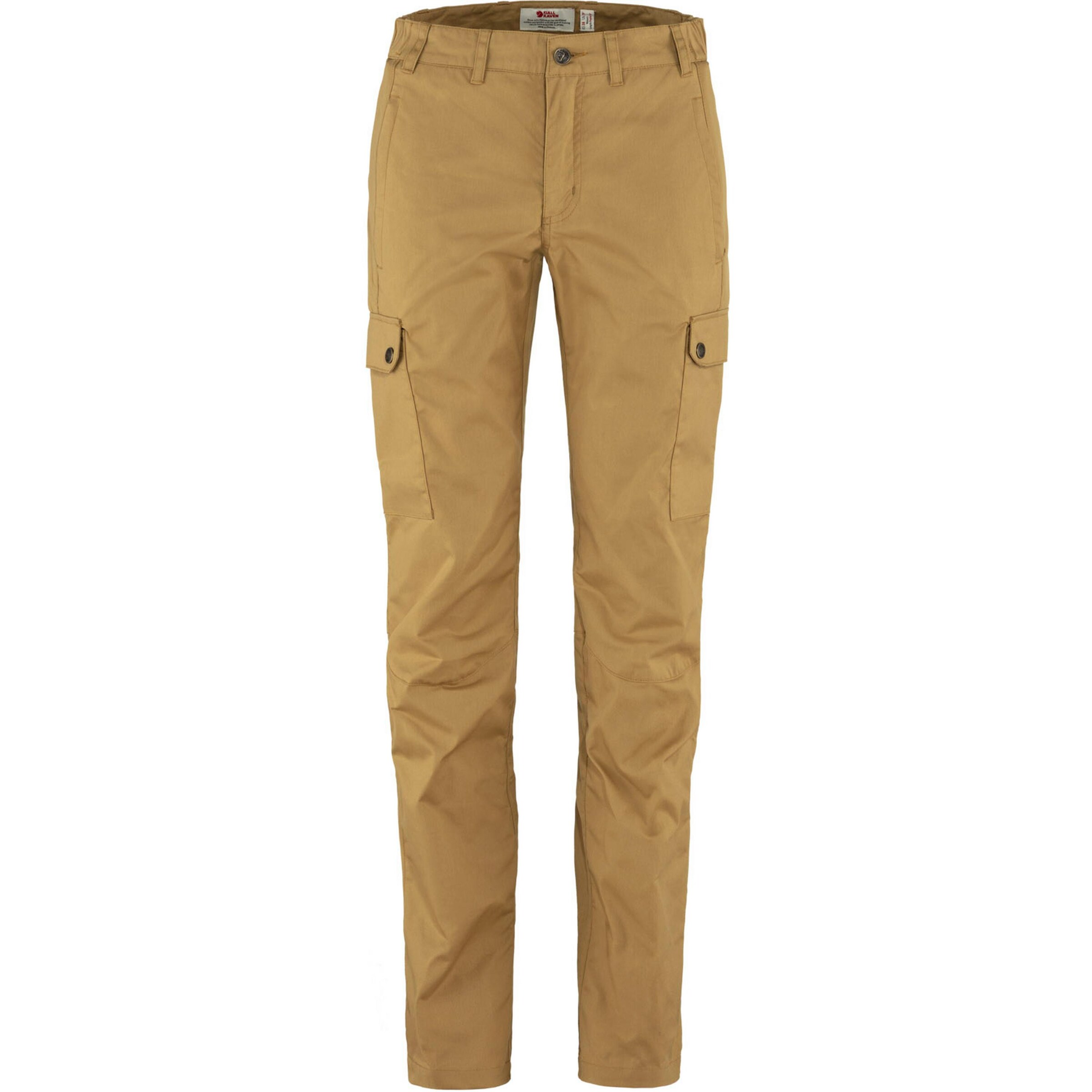 Fjällräven Regular Outdoor Pants 'Stina' in Beige: front