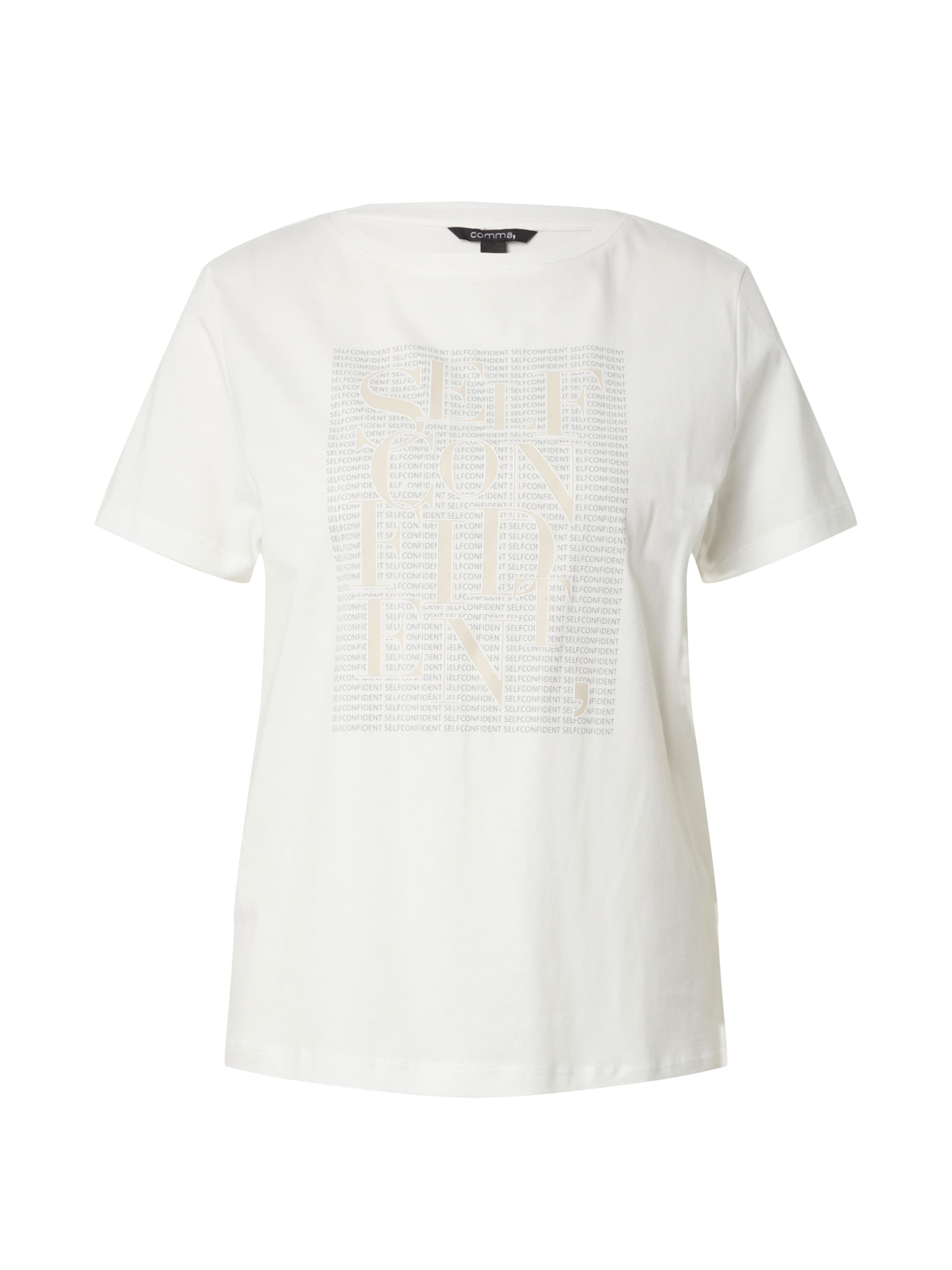 COMMA T-Shirt in Weiß: Vorderseite