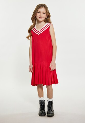 DreiMaster Vintage Jurk in Rood: voorkant