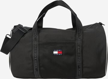 Borsa da viaggio 'Heritage' di Tommy Jeans in nero: frontale