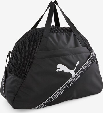 PUMA Sports Bag in Black: front