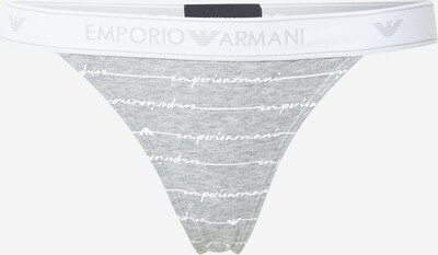 Emporio Armani String en gris chiné / blanc, Vue avec produit