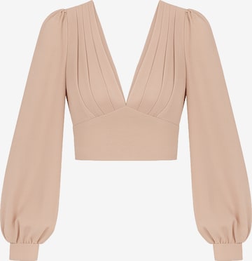 Chemisier Elara en rose : devant