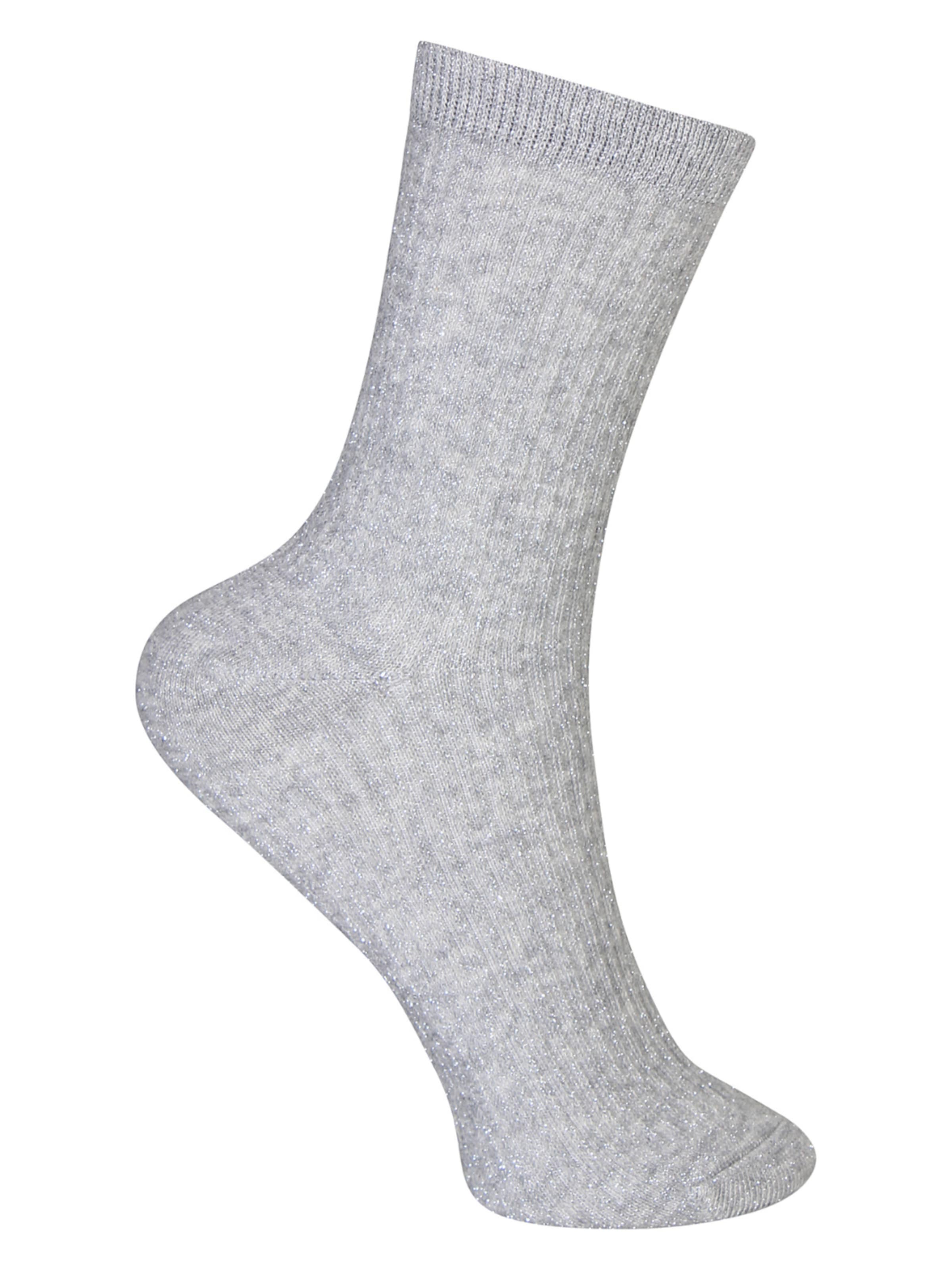 Zhenzi Socken 'Luana 701' in Grau: Vorderseite